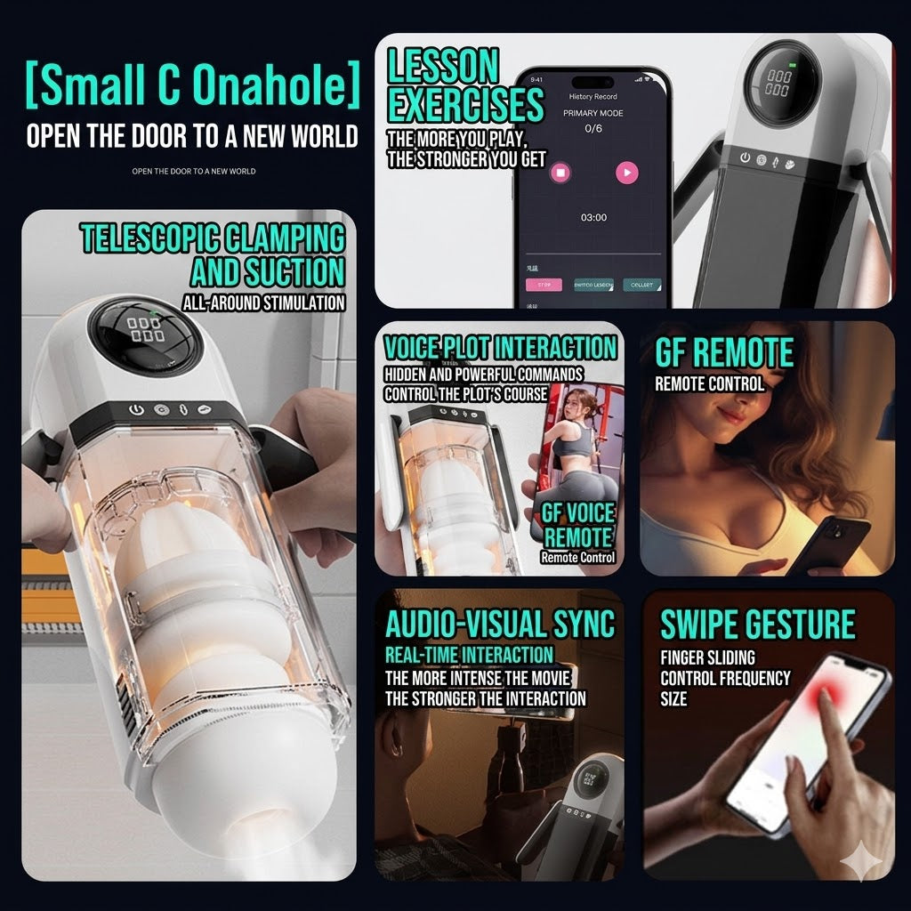 Little C Automatic Male Masturbator Electric Telescoping Adult Toy