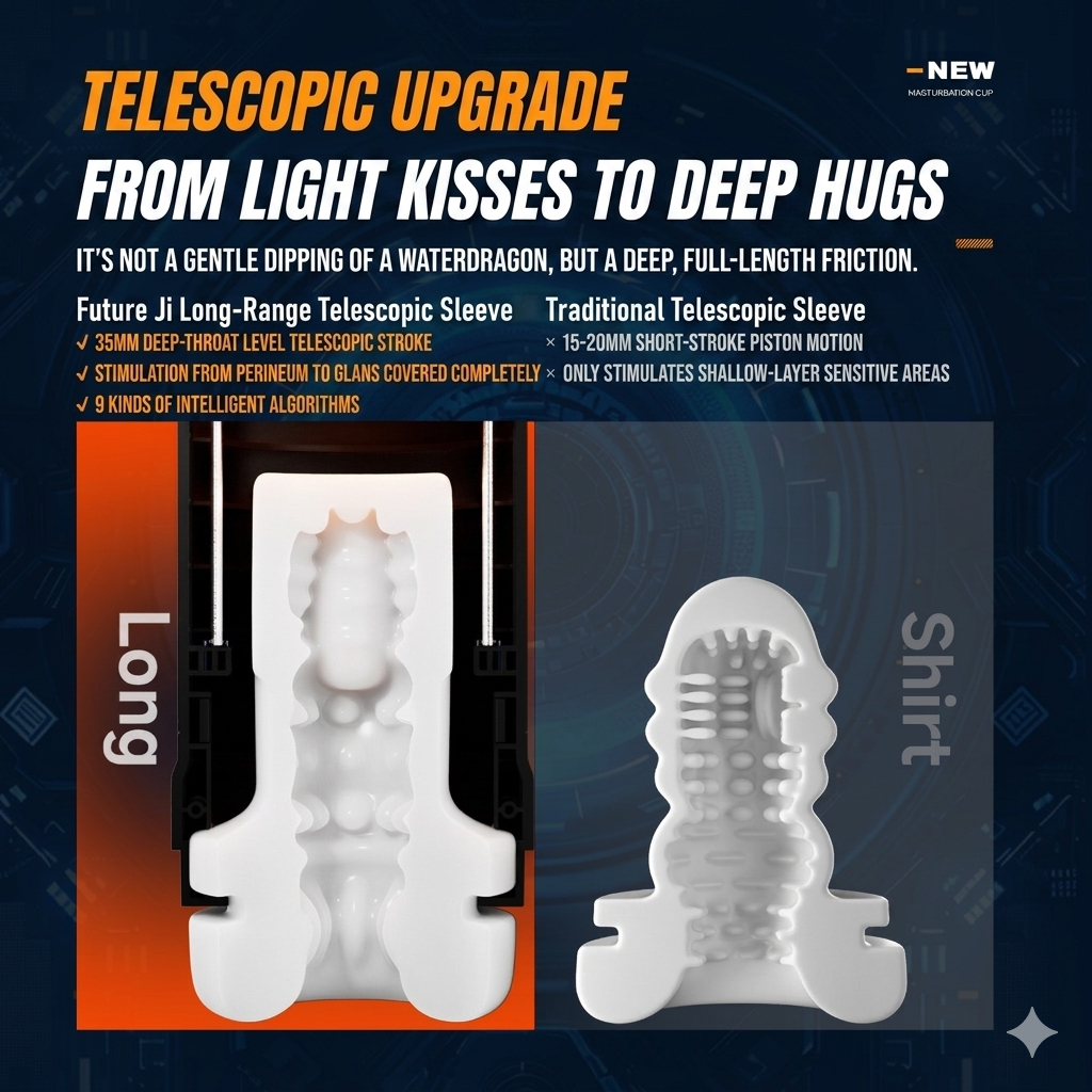Future Princess Automatic Telescoping Male Masturbator Electric Adult Wellness Toy