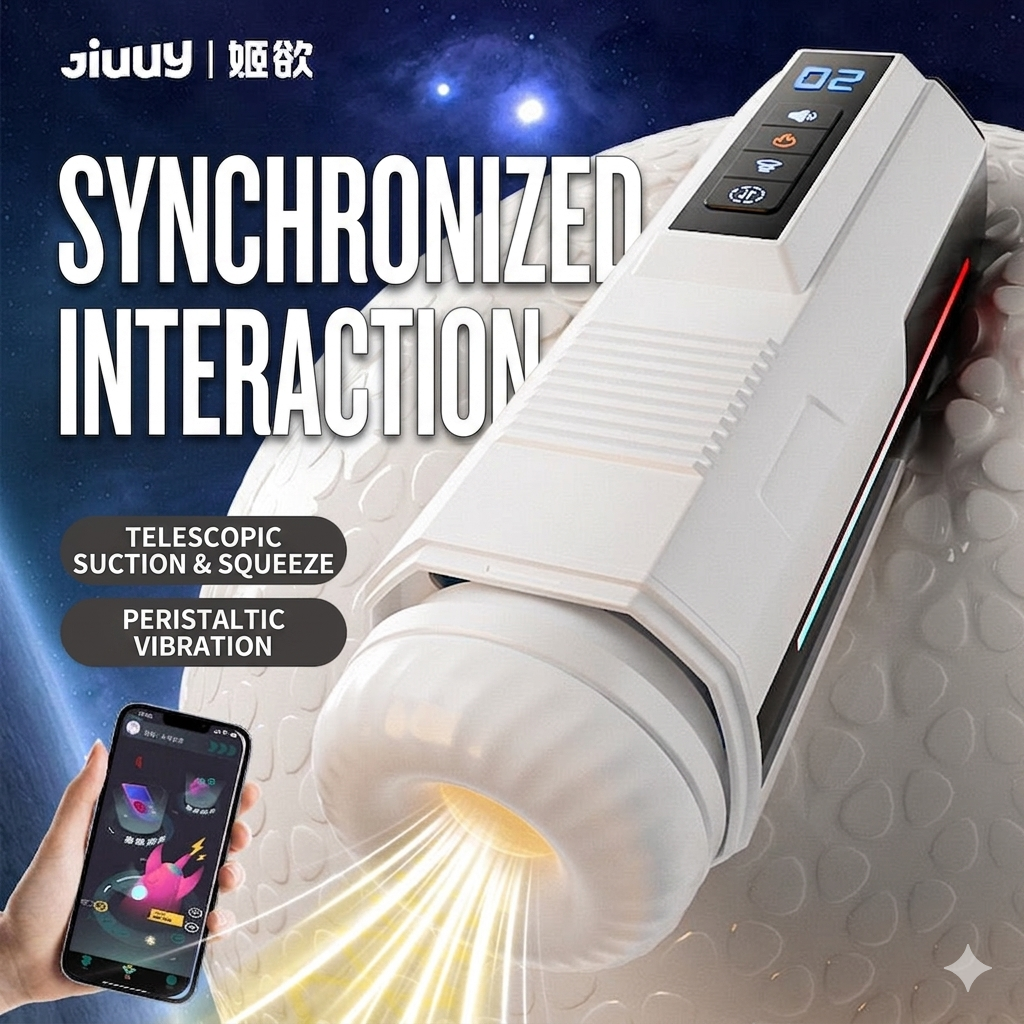 Quantum Pulse Automatic Telescoping Heating Male Masturbator Adult Toy